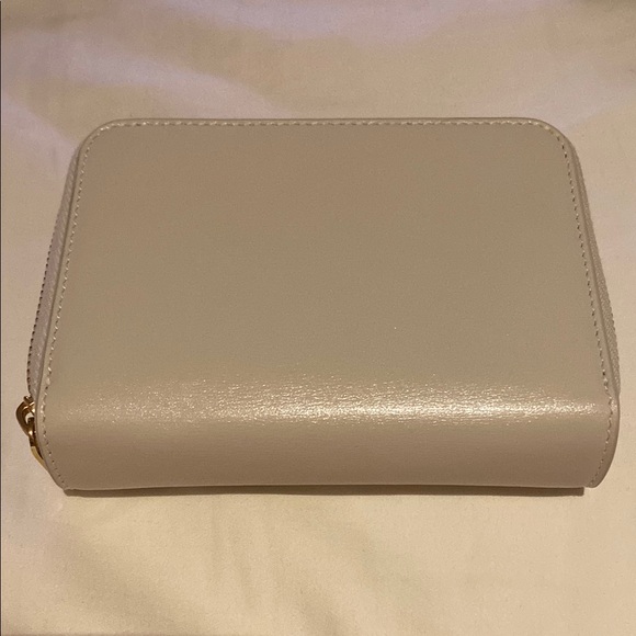 YSL Calfskin Compact Zip Around Wallet Crema Soft - Picture 4 of 6
